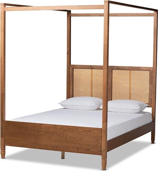 Wholesale Interiors Beds - Malia Queen Bed Walnut Brown