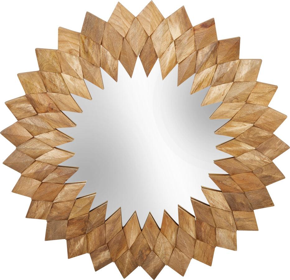 Sagebrook Home Mirrors - Wood 44" Wall Mirror Brown