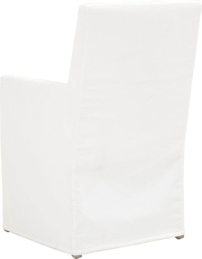 Essentials For Living Dining Chairs - Shelter Slipcover Arm Chair Natural Gray Birch