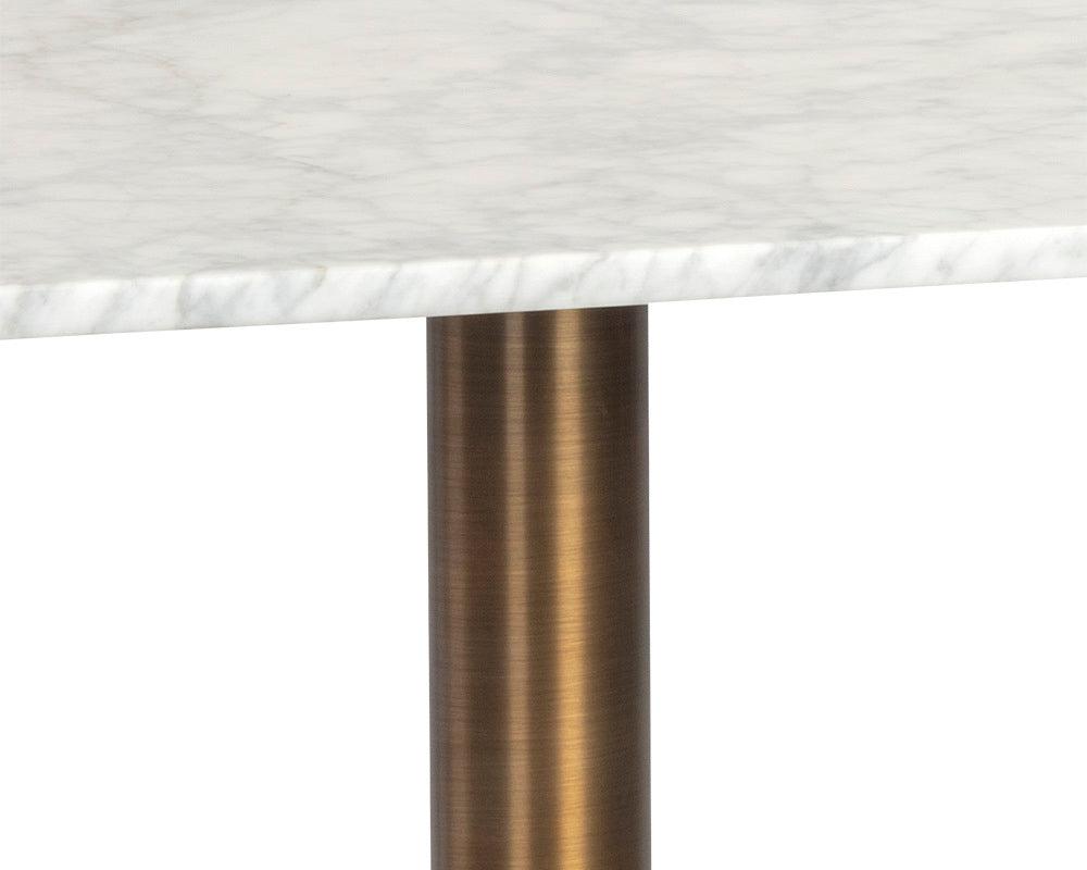 SUNPAN Outdoor Dining Tables - Enco Bistro Table - Square - 30" White