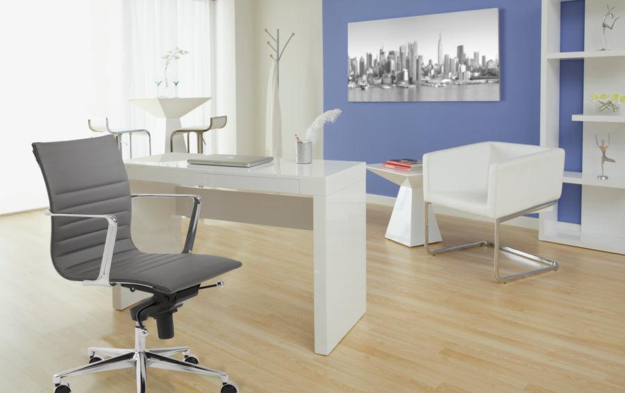 Euro Style Bar Tables - Tad-B 24" Bar Table in High Gloss White