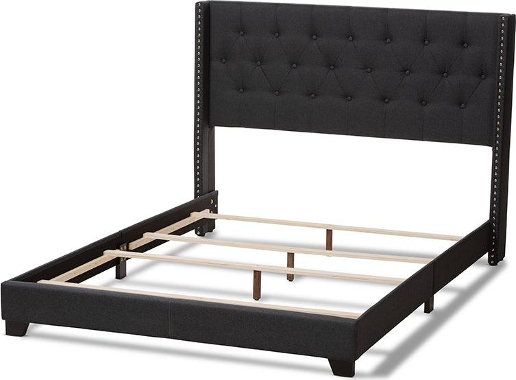 Wholesale Interiors Beds - Brady Queen Bed Charcoal Gray