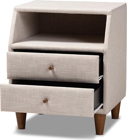 Wholesale Interiors Nightstands & Side Tables - Claverie Nightstand Beige