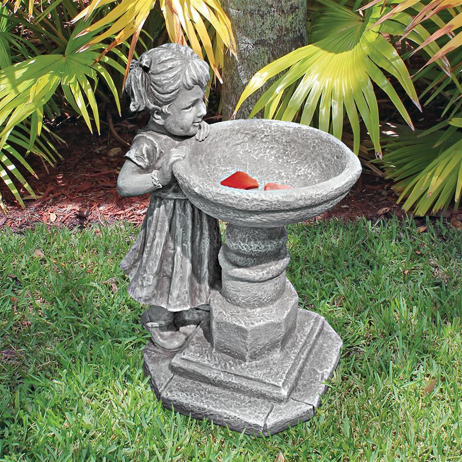 Design Toscano Garden Lovers Gifts - Georginas Garden Gaze Birdbath Statue