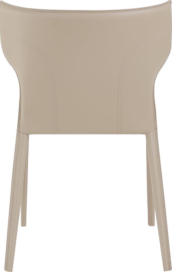 Euro Style Dining Chairs - Divinia Stacking Side Chair in Light Gray