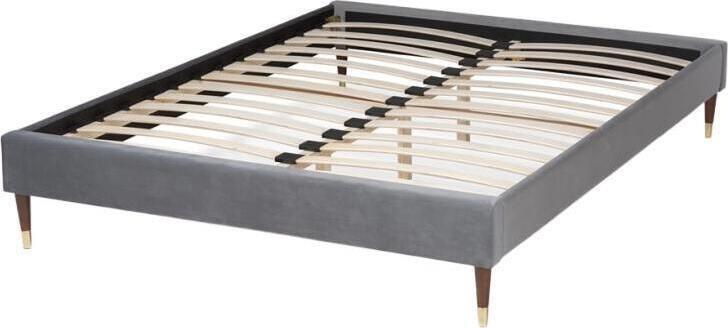 Wholesale Interiors Beds - Volden Full Bed Charcoal Velvet