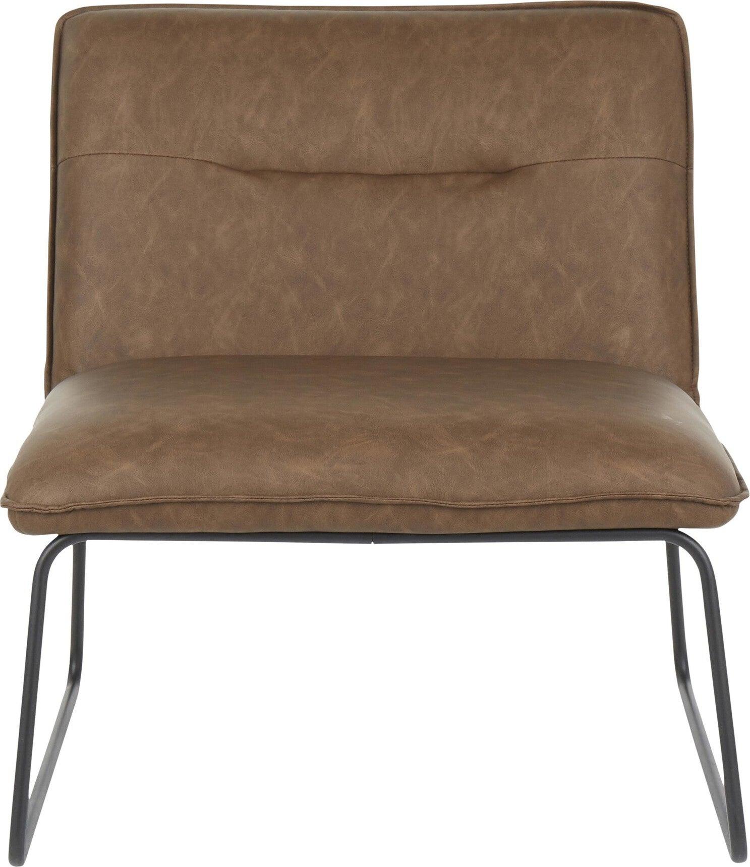 Lumisource Accent Chairs - Casper Accent Chair Black & Espresso