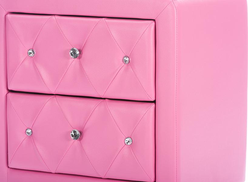 Wholesale Interiors Nightstands & Side Tables - Stella Nightstand Pink