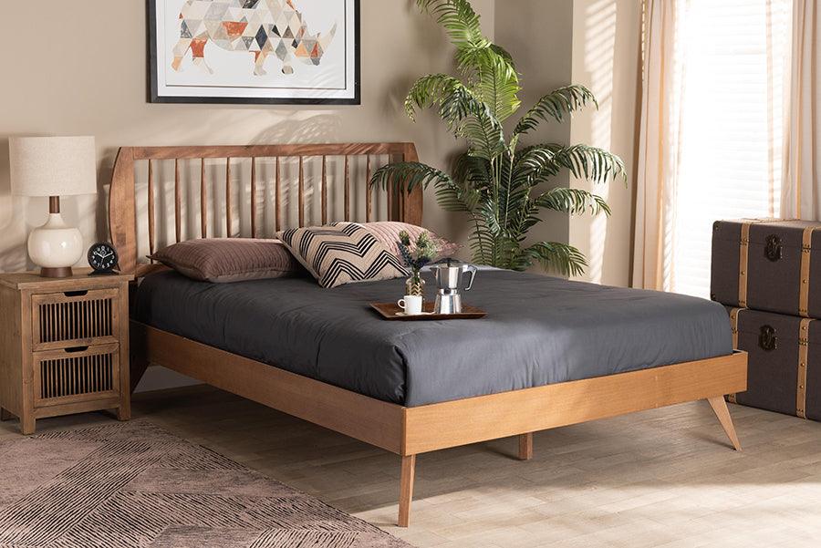 Wholesale Interiors Beds - Emiko Full Bed Walnut Brown