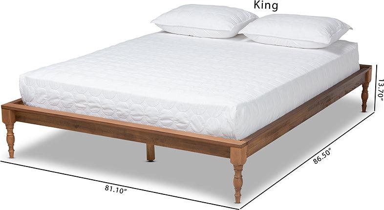 Wholesale Interiors Beds - Romy Full Frame Bed Ash walnut