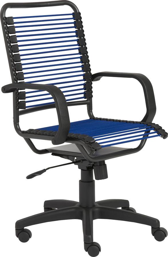 Euro Style Task Chairs - Bradley High Back Bungie Office Chair Blue & Graphite