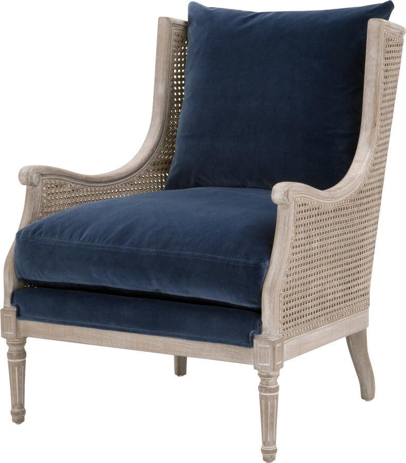 Essentials For Living Accent Chairs - Churchill Club Chair Natural Gray Birch & Cane