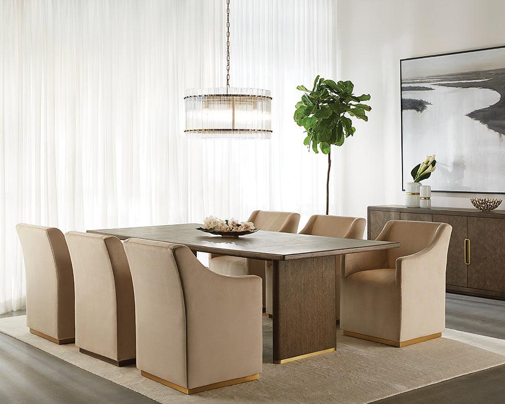 SUNPAN Dining Tables - Martens Dining Table - 94" Brown