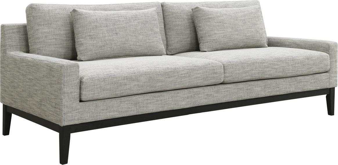 Sagebrook Home Sofas & Couches - Wood, 3-Seater Bolstered Sofa, Tan/Black