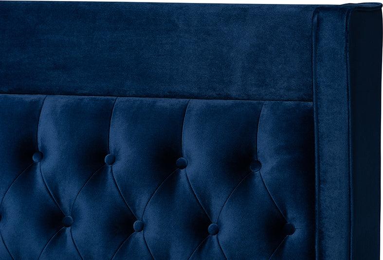 Wholesale Interiors Beds - Valery King Bed Navy