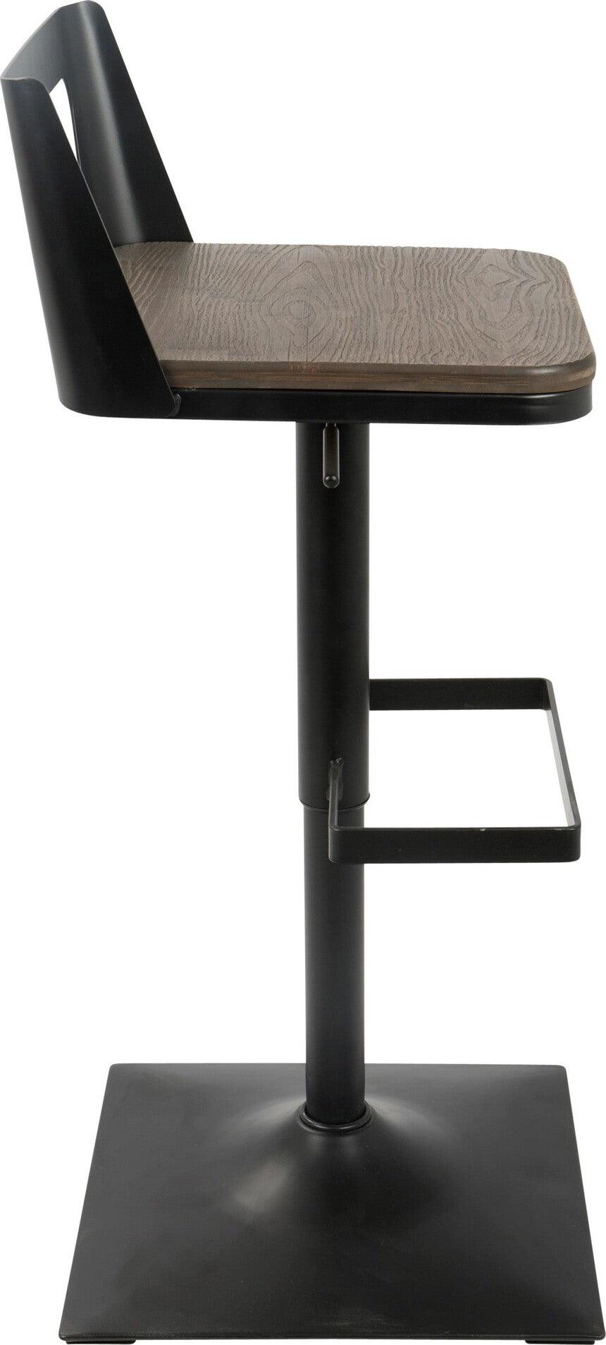 Lumisource Barstools - Samurai Barstool Black & Espresso