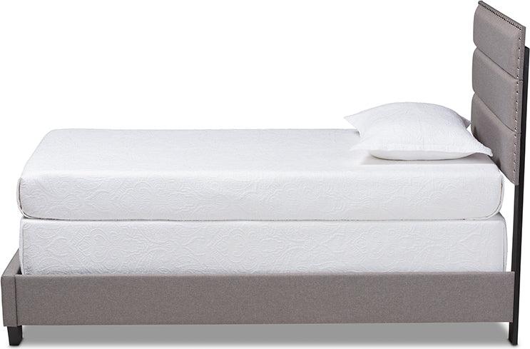 Wholesale Interiors Beds - Ansa Twin Bed Gray & Black
