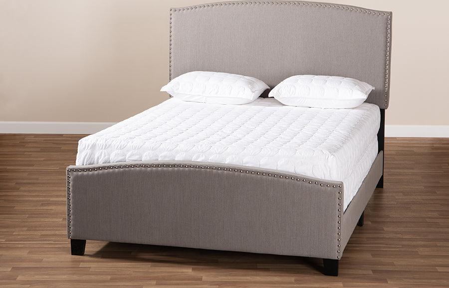 Wholesale Interiors Beds - Morgan Queen Bed Gray & Black