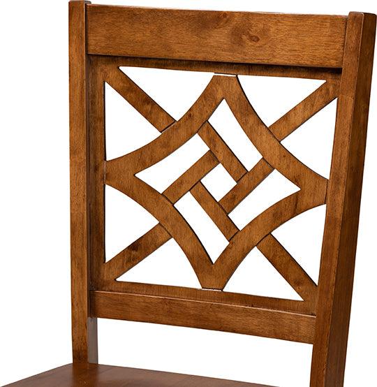 Wholesale Interiors Dining Sets - Anila Walnut Brown Finished Wood 5-Piece Dining Set