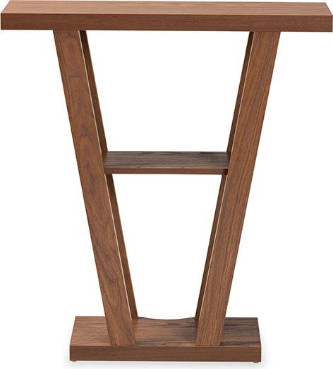 Wholesale Interiors Consoles - Boone Walnut Brown Finished Wood Console Table