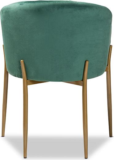 Wholesale Interiors Dining Chairs - Ballard Glamour Dining Chair Green & Gold