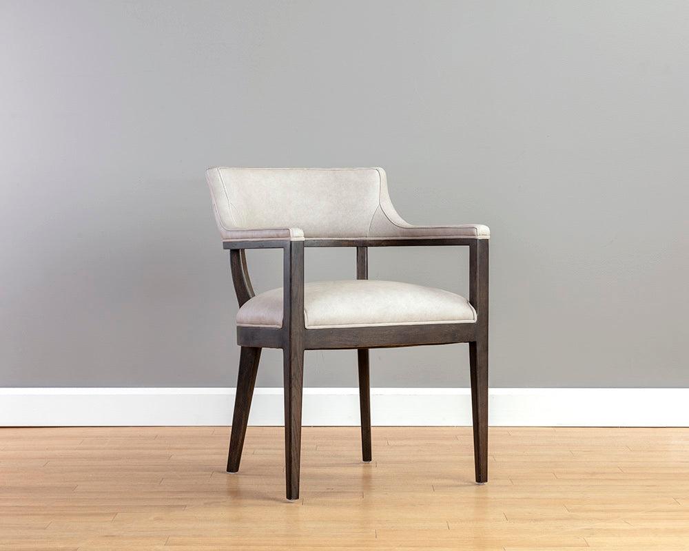 SUNPAN Dining Chairs - Brylea Dining Armchair - Saloon Light Grey Leather