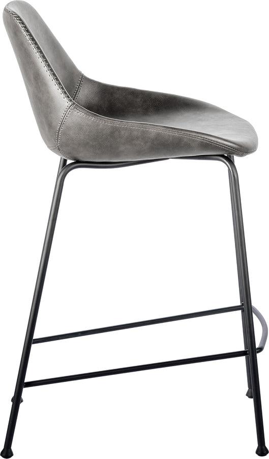 Euro Style Barstools - Corinna Counter Stool in Dark Gray - Set of 2