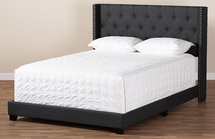 Wholesale Interiors Beds - Brady Queen Bed Charcoal Gray