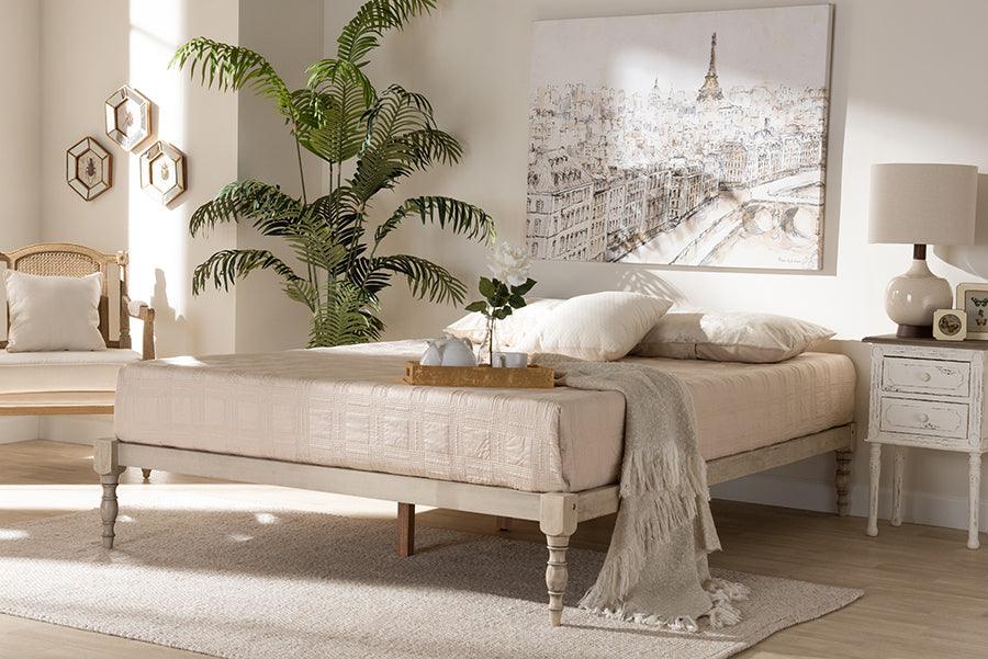 Wholesale Interiors Beds - Iseline Queen Bed Antique White