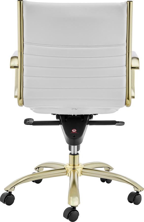Euro Style Task Chairs - Dirk Low Back Task Chair White