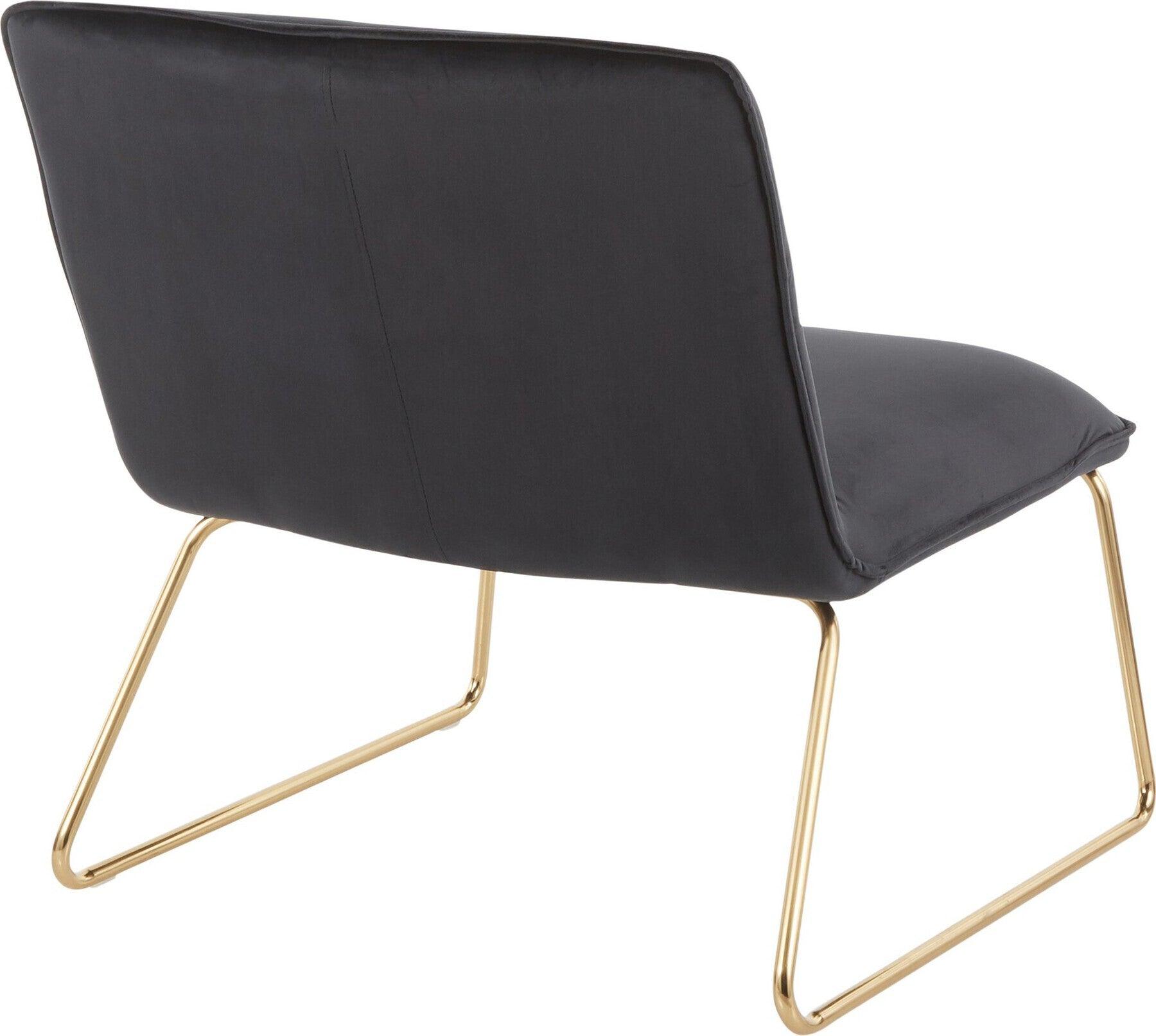 Lumisource Accent Chairs - Casper Accent Chair Gold & Black