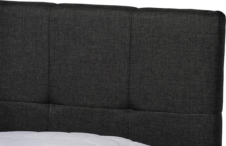 Wholesale Interiors Beds - Netti King Storage Bed Dark Gray & Black