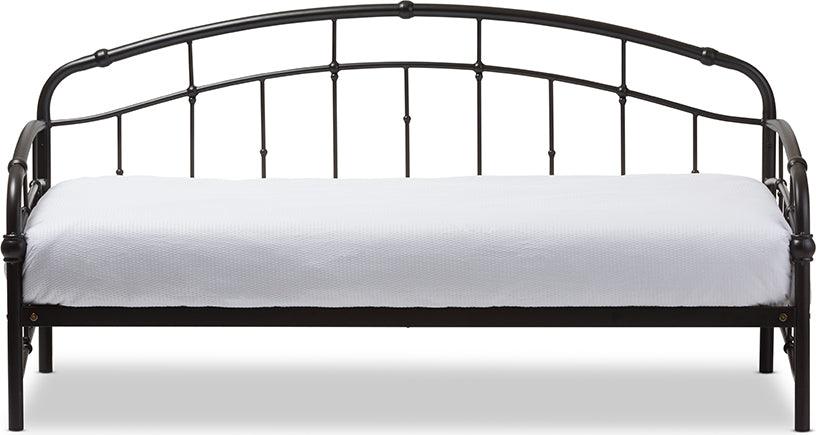 Wholesale Interiors Daybeds - Olsen Vintage Industrial Black Finished Metal Daybed