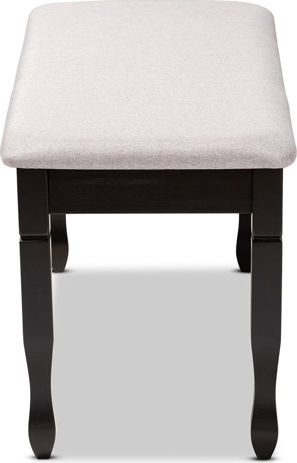 Wholesale Interiors Benches - Corey Grey & Dark Brown Finished Wood Dining Bench