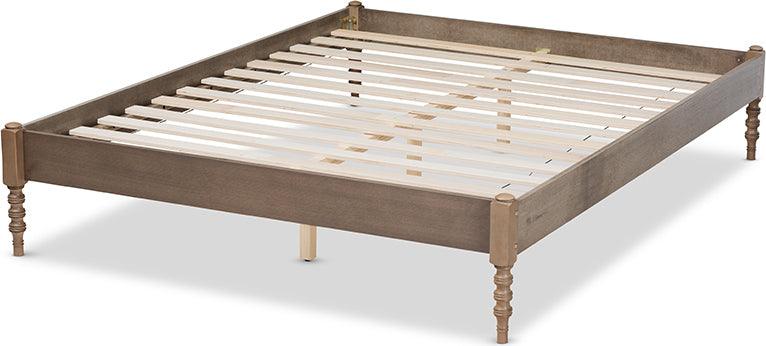 Wholesale Interiors Beds - Cielle Queen Bed Weathered Gray