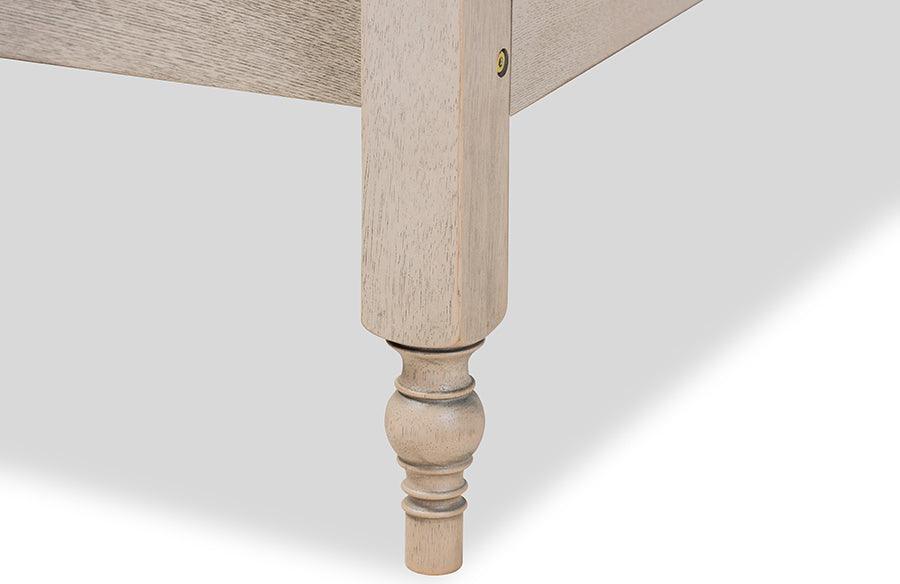Wholesale Interiors Beds - Laure King Bed Antique White