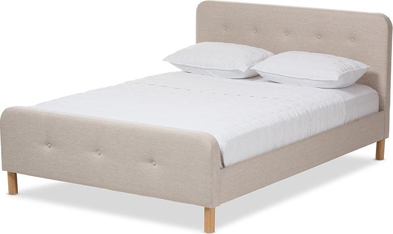 Wholesale Interiors Beds - Samson Full Bed Light Beige