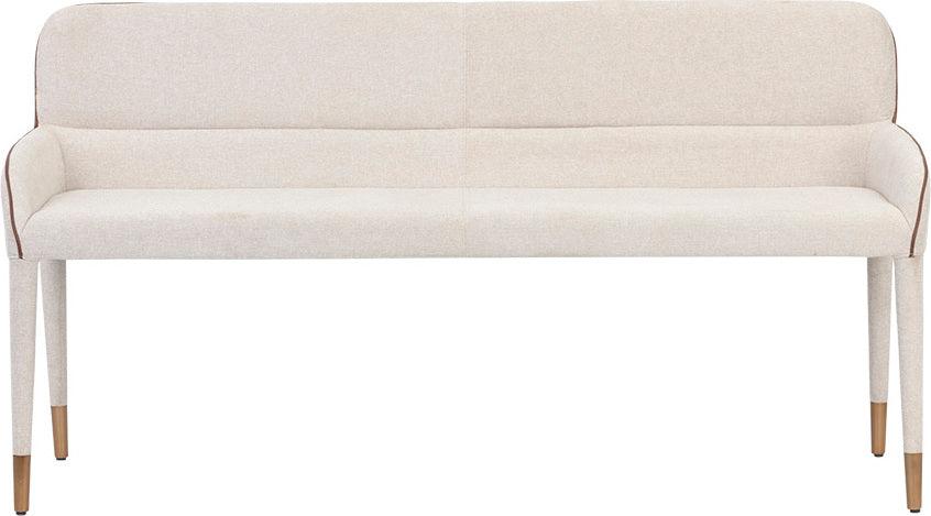 SUNPAN Benches - Cortland Banquette - Belfast Oatmeal
