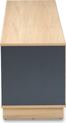 Wholesale Interiors TV & Media Units - Reed Mid-Century Modern Multicolor 2-Drawer Wood TV Stand