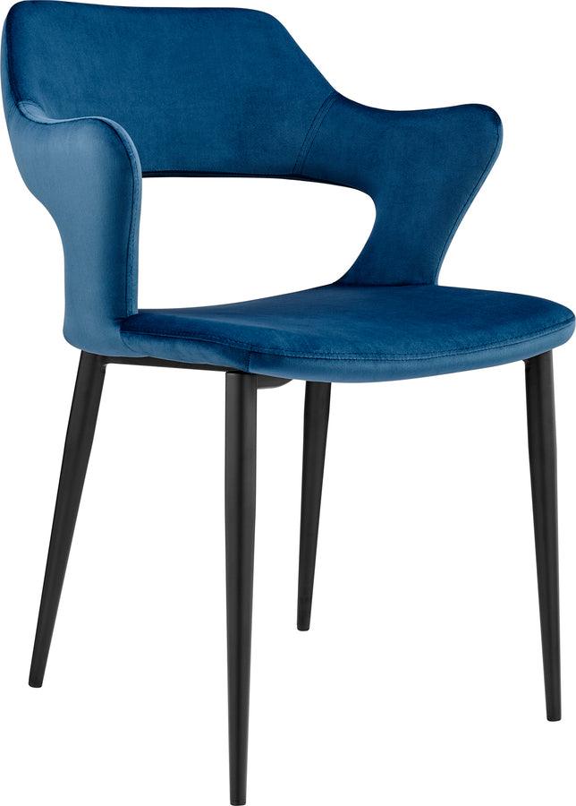 Euro Style Dining Chairs - Vidar Side Chair Blue