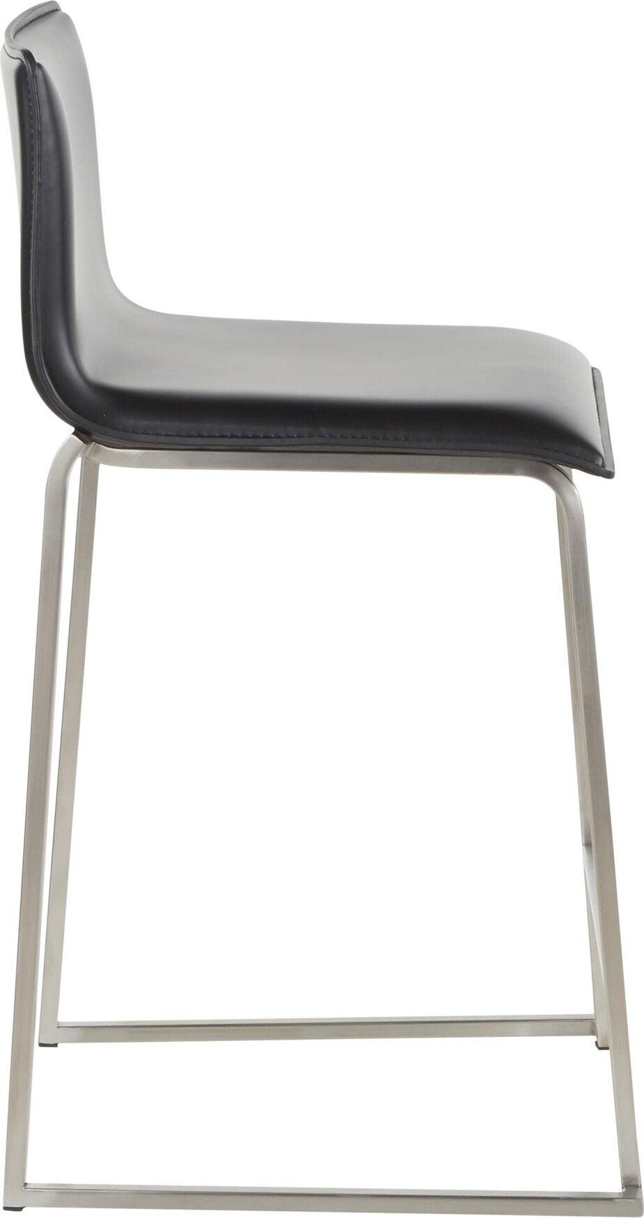 Lumisource Barstools - Mara Counter Stool & Black (Set of 2)