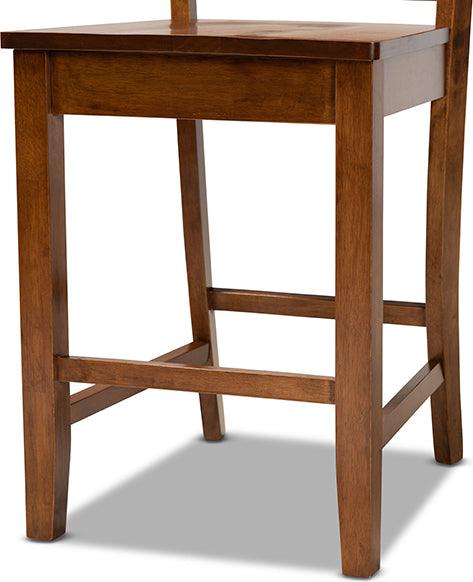 Wholesale Interiors Barstools - Fenton Bar Stool Walnut Brown (Set of 2)