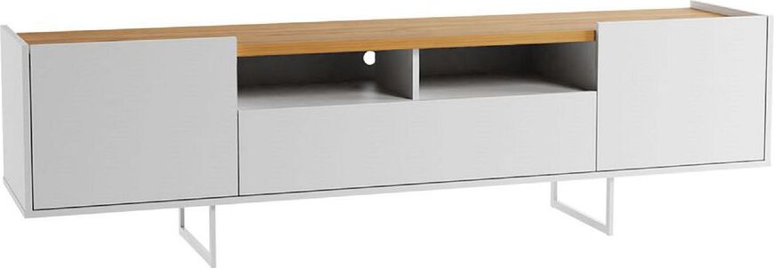 Manhattan Comfort TV & Media Units - Winston 70.86 TV Stand in White and Cinnamon