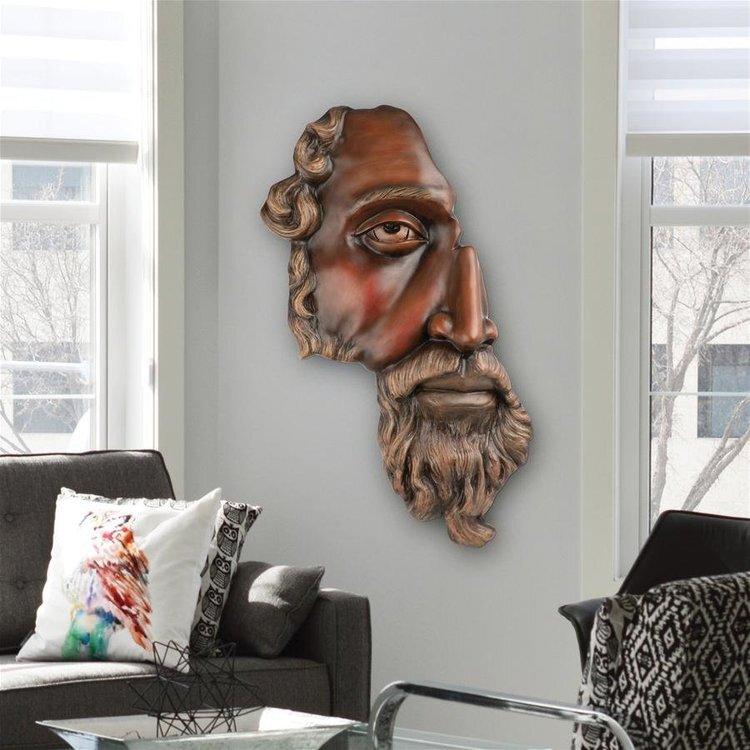 Design Toscano Spooky Decor - Mans Face Wall Sculpture