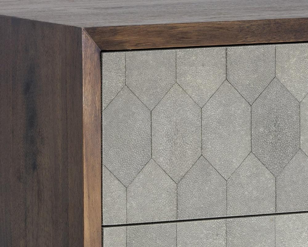 SUNPAN Dressers - Aniston Dresser - Dark Mango - Taupe Shagreen