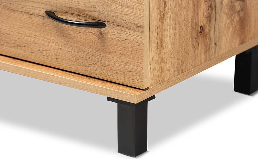 Wholesale Interiors Chest of Drawers - Maison Oak Brown Finished Wood 5-Drawer Storage Chest