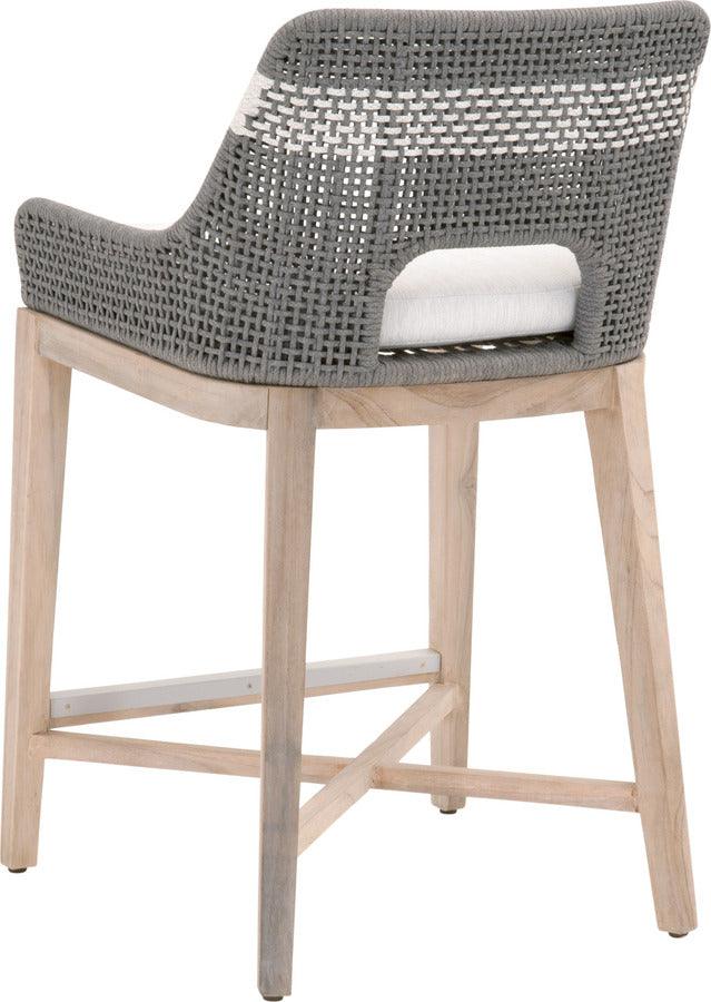 Essentials For Living Outdoor Barstools - Tapestry Outdoor Counter Stool Gray & Dove Teak