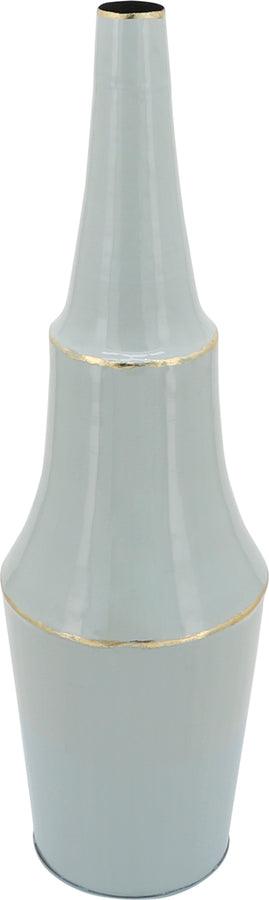 Sagebrook Home Vases - Metal 33"H Vase W/ Gold Trims Gray