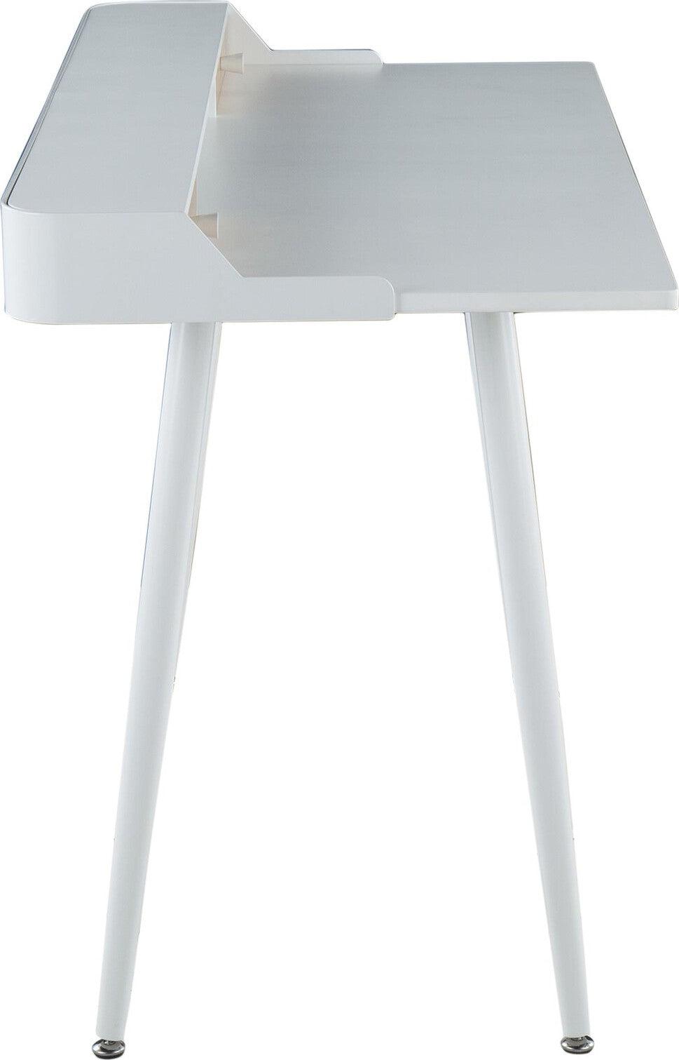 Lumisource Desks - Harvey Desk White & Natural