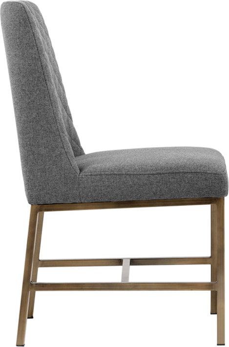 SUNPAN Dining Chairs - Leighland Dining Chair - Dark Grey (Set of 2)